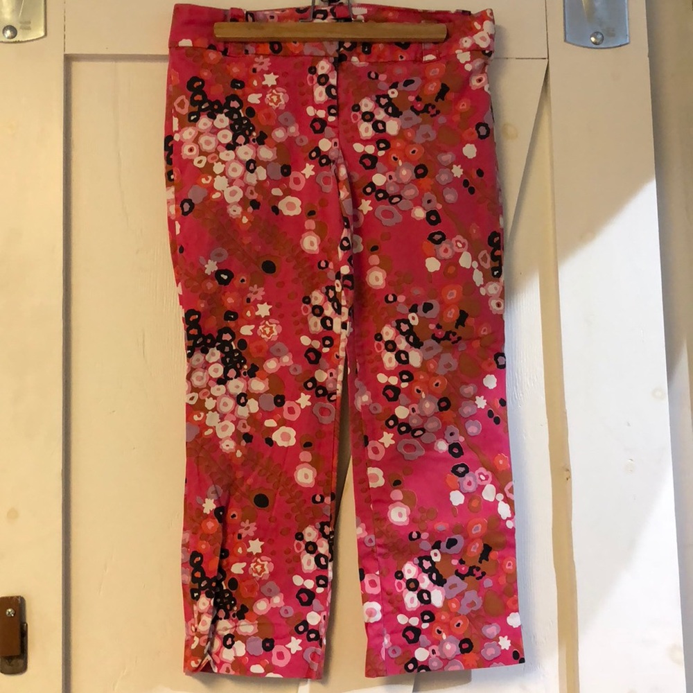 J Crew Multi Colored Crop Pant